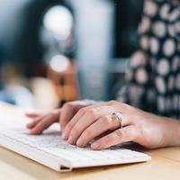 Hands at Keyboard