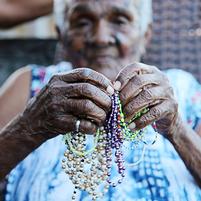 African elderly lady